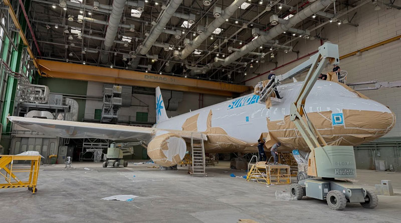 D-ASGK: Lackierung in Sundair Livery