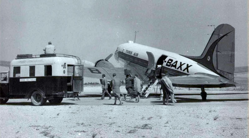 F-BAXX in den 1950er Jahren auf dem Flughafen Djerba (DJE)